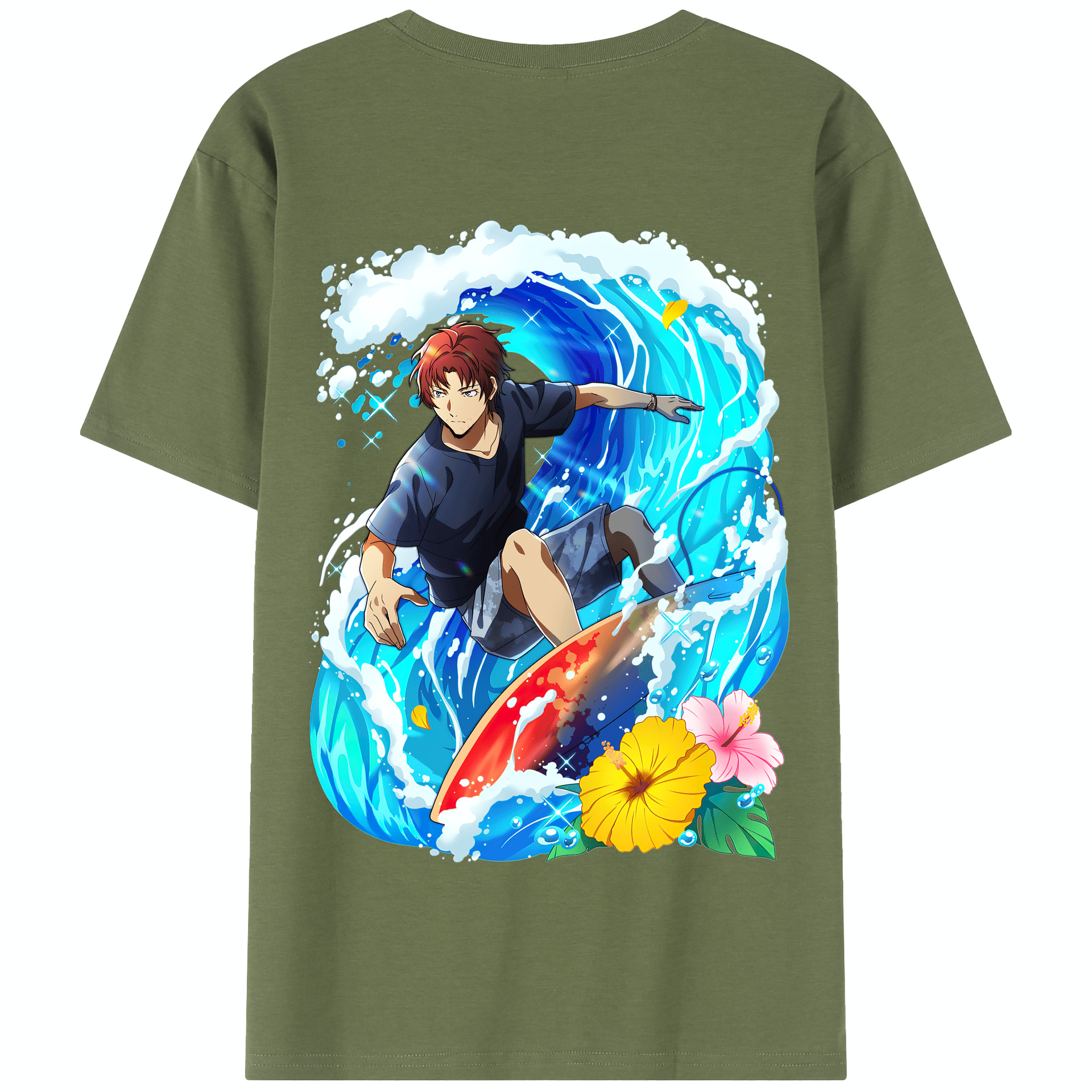 （画像用） 文豪ストレイドッグス Bungo Stray Dogs 綿100％半袖Tシャツ（背面プリント）